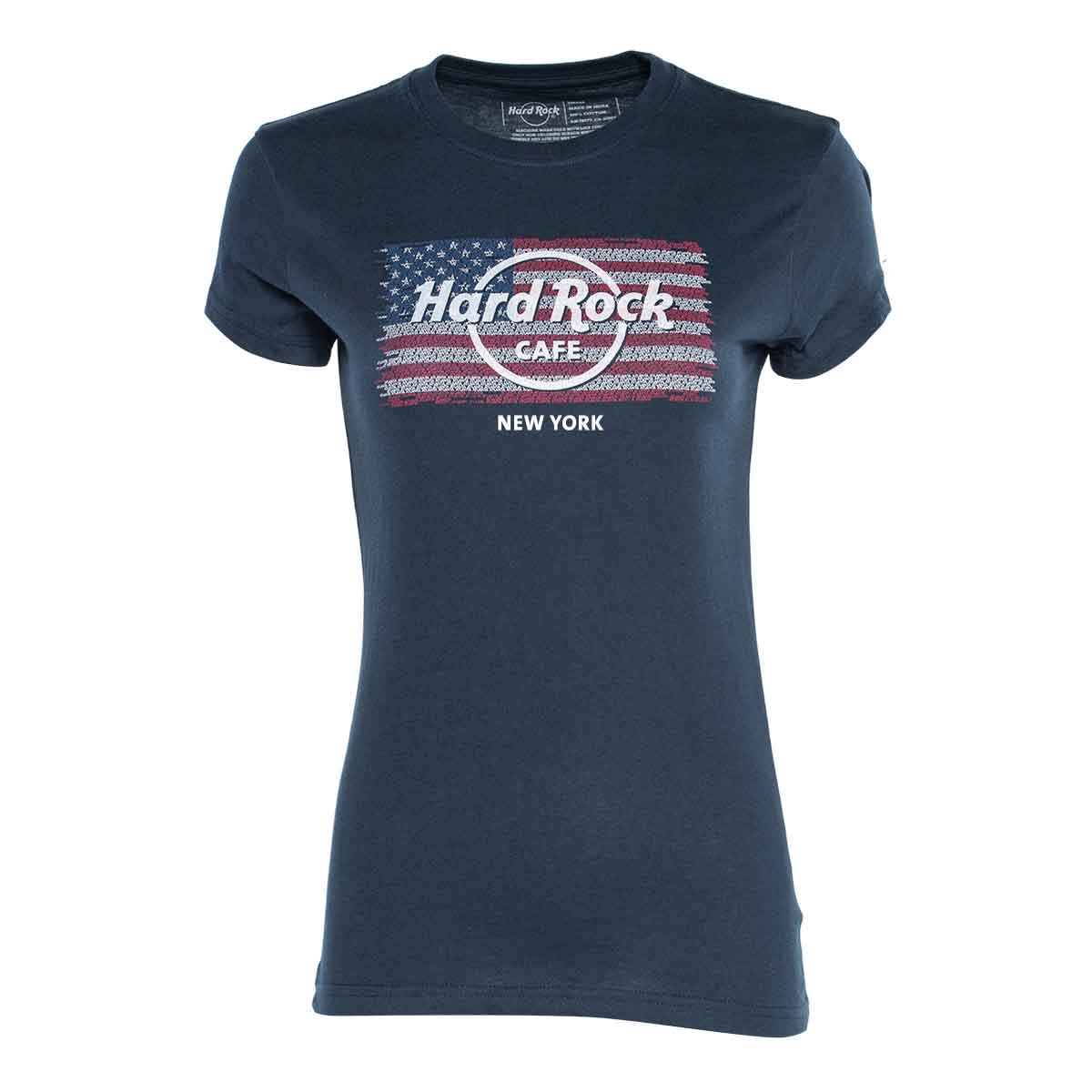 Women's Flag Repeat City Name Tee image number 2